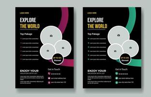 Vector Creative Travel Flyer Design Template 2023