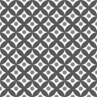 Seamless pattern with monochrome ornament, in square geometric grid, mosaic. Vector graphics.