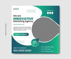 Vector business social media post template