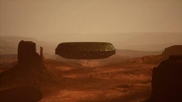 Alien Spaceship Hovering over Arizona photo