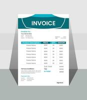 For your firm or organization, a minimalist vector invoice template design