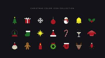 Christmas Colored Icon in A Set vector