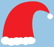 Christmas cap, suitable for Christmas cards and front pages and web design, Santa Claus hat vector illustration, red cap, Christmas sign and tag and banner and posters, good for print materials