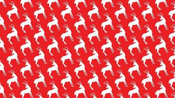 deer pattern background. Vector illustration. animal pattern . isolated in red