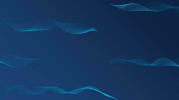 Premium background wave line isolated  dark blue background. Modern futuristic graphic design element. vector