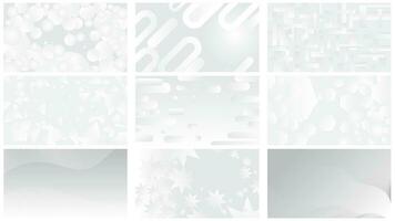 resumen vector conjunto antecedentes conjunto blanco antecedentes en moderno resumen modelo diseño, gris fondo, lujo antecedentes