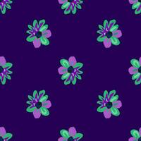 Charming seamless floral pattern with daisies in pastel hues. vector