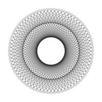 Abstract circle ornament geometric pattern shape vector