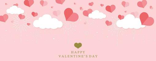 heart background for valentine's day.Editable vector illustration for postcard,banner