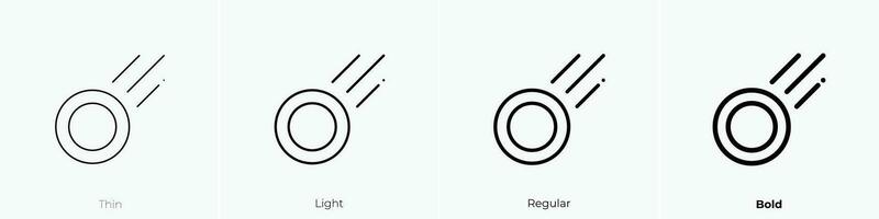 disco icono. delgado, luz, regular y negrita estilo diseño aislado en blanco antecedentes vector