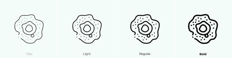 protoplanetary disk icon. Thin, Light, Regular And Bold style design isolated on white background vector