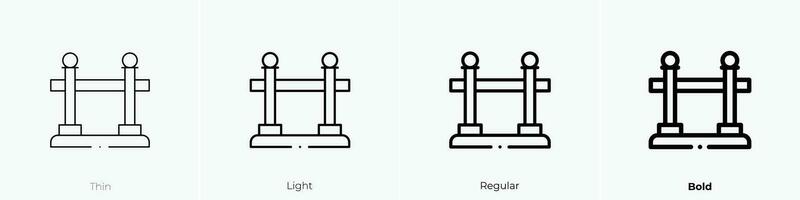 cola icono. delgado, luz, regular y negrita estilo diseño aislado en blanco antecedentes vector