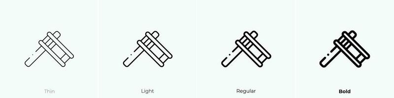 ratchet icon. Thin, Light, Regular And Bold style design isolated on white background vector