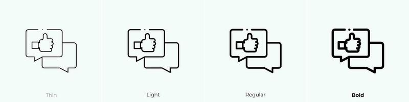 clasificación icono. delgado, luz, regular y negrita estilo diseño aislado en blanco antecedentes vector