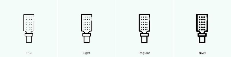 rasp icon. Thin, Light, Regular And Bold style design isolated on white background vector