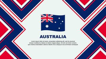 Australia Flag Abstract Background Design Template. Australia Independence Day Banner Wallpaper Vector Illustration. Australia Vector