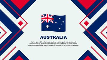 Australia Flag Abstract Background Design Template. Australia Independence Day Banner Wallpaper Vector Illustration. Australia Illustration