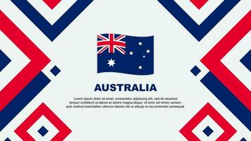 Australia Flag Abstract Background Design Template. Australia Independence Day Banner Wallpaper Vector Illustration. Australia Template