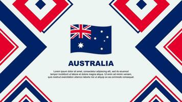 Australia Flag Abstract Background Design Template. Australia Independence Day Banner Wallpaper Vector Illustration. Australia Independence Day