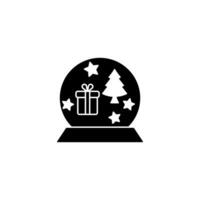 snow globe concept line icon. Simple element illustration. snow globe concept outline symbol design. vector