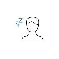 Inactive concept line icon. Simple element illustration. Inactive concept outline symbol design. vector