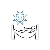 nap concept line icon. Simple element illustration. nap concept outline symbol design. vector