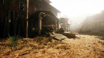 An old American western style town photo