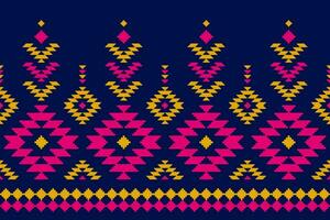 Beautiful ethnic tribal pattern art. Ethnic geometric seamless pattern. American, Mexican style. vector