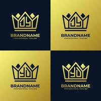 Letter DY and YD Home King Logo Set, suitable for business with DY or YD initials vector