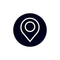 minimal Set of map pin location icons vector icon of simple forms of point of location Location pin icon. Map pin place marker. map pin icon flat vector illustration design.