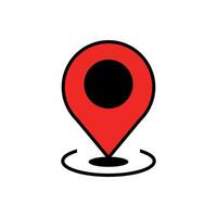 minimal Set of map pin location icons vector icon of simple forms of point of location Location pin icon. Map pin place marker. map pin icon flat vector illustration design.
