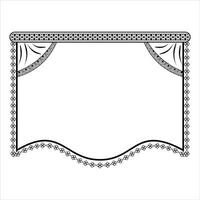 Indian wedding frame free vector