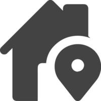 Home homepage icon symbol vector image. Illustration of the house real estate graphic property design image