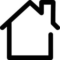 Home outline icon symbol vector image. Illustration of the house real estate graphic property design image