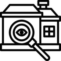 Home outline icon symbol vector image. Illustration of the house real estate graphic property design image