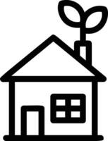 Home outline icon symbol vector image. Illustration of the house real estate graphic property design image