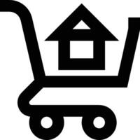 Home outline icon symbol vector image. Illustration of the house real estate graphic property design image