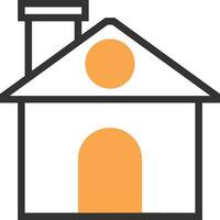 Home outline icon symbol vector image. Illustration of the house real estate graphic property design image