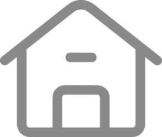 Home outline icon symbol vector image. Illustration of the house real estate graphic property design image