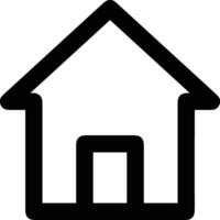 Home outline icon symbol vector image. Illustration of the house real estate graphic property design image