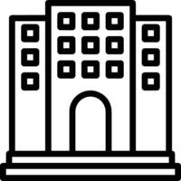 Home outline icon symbol vector image. Illustration of the house real estate graphic property design image
