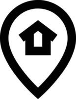 Home outline icon symbol vector image. Illustration of the house real estate graphic property design image