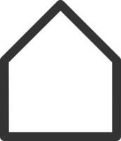 Home outline icon symbol vector image. Illustration of the house real estate graphic property design image