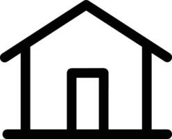 Home outline icon symbol vector image. Illustration of the house real estate graphic property design image