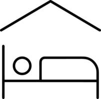 Home outline icon symbol vector image. Illustration of the house real estate graphic property design image