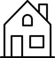 Home outline icon symbol vector image. Illustration of the house real estate graphic property design image