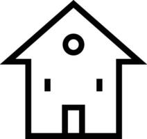 Home outline icon symbol vector image. Illustration of the house real estate graphic property design image