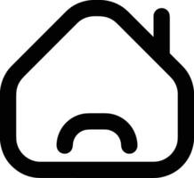 Home outline icon symbol vector image. Illustration of the house real estate graphic property design image