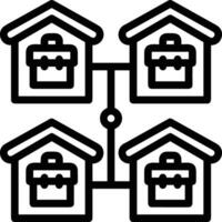 Home outline icon symbol vector image. Illustration of the house real estate graphic property design image