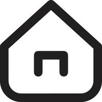 Home outline icon symbol vector image. Illustration of the house real estate graphic property design image
